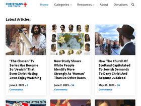'christiansfortruth.com' screenshot