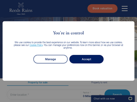'reedsrains.co.uk' screenshot