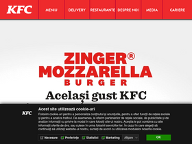 'kfc.ro' screenshot