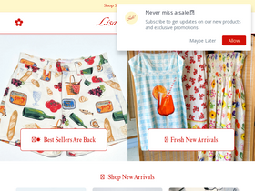 'lisasaysgah.com' screenshot