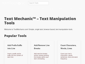'textmechanic.com' screenshot