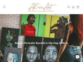 akgotart.com homepage screenshot