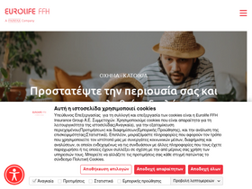 'eurolife.gr' screenshot