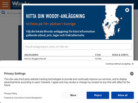 'woody.se' screenshot