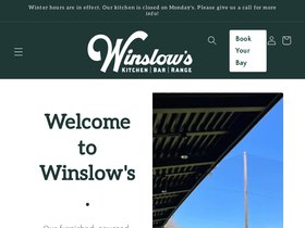 winslowsgolf.com homepage screenshot