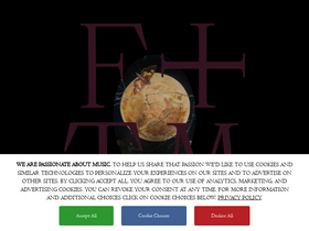 'florenceandthemachine.net' screenshot