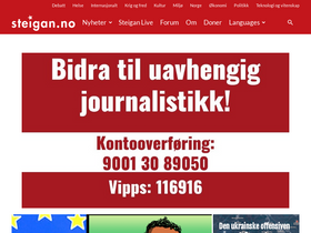 'steigan.no' screenshot