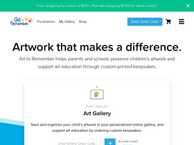 'arttoremember.com' screenshot