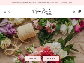 mainbeachflorist.com.au homepage screenshot