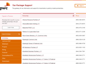 'taxpackagesupport.com' screenshot