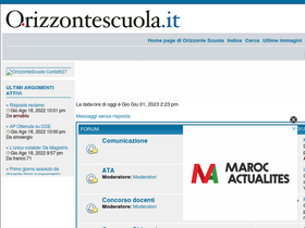 'orizzontescuolaforum.net' screenshot