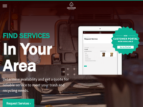 'grangerwasteservices.com' screenshot