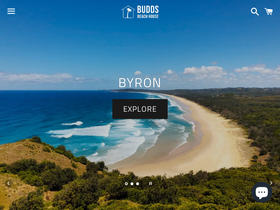 buddsbeachhouse.com homepage screenshot