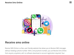 'recive-sms-online.com' screenshot