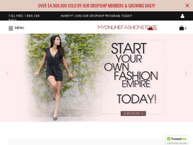 MyOnlineFashionStore.com website screenshot