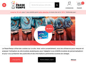 'le-passe-temps.com' screenshot