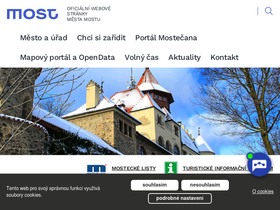 'mesto-most.cz' screenshot