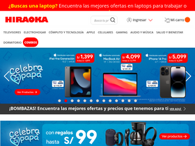 'hiraoka.com.pe' screenshot