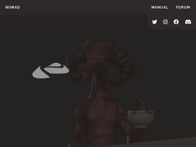 'nomadsculpt.com' screenshot