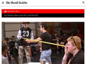 'heraldbulletin.com' screenshot