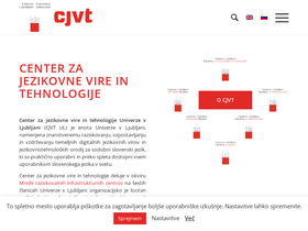 'cjvt.si' screenshot