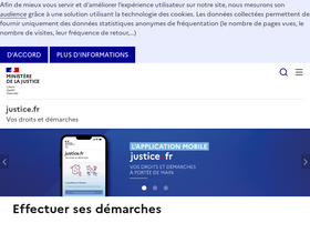 'justice.fr' screenshot