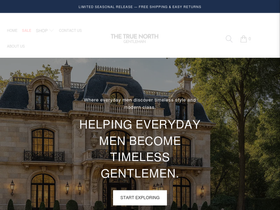 Thetruenorthgentleman homepage screenshot