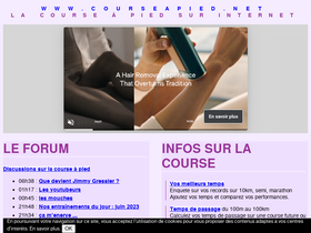 'courseapied.net' screenshot