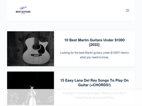 'bestguitarsnow.com' screenshot