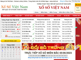 'xoso.net' screenshot