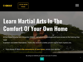 'globalmartialarts.university' screenshot