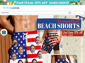 'yescustom.com' screenshot