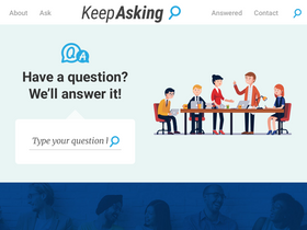 'keepasking.com' screenshot