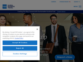 'amexglobalbusinesstravel.com' screenshot