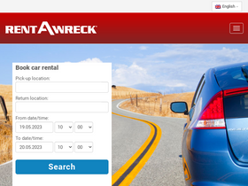 'rent-a-wreck.no' screenshot