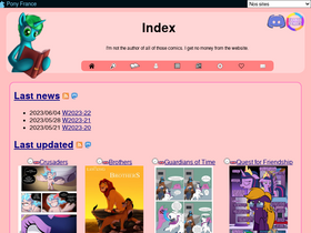 'canterlotcomics.com' screenshot