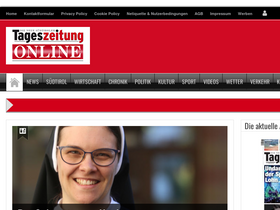 'tageszeitung.it' screenshot