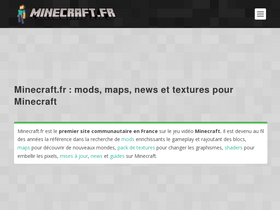 'minecraft.fr' screenshot