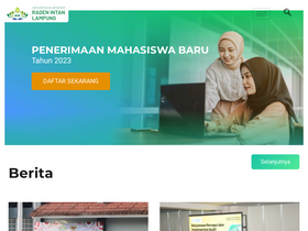 'syariah.radenintan.ac.id' screenshot