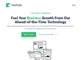 'foxpush.com' screenshot