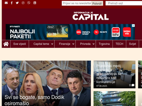 'capital.ba' screenshot