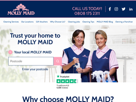 'mollymaid.co.uk' screenshot