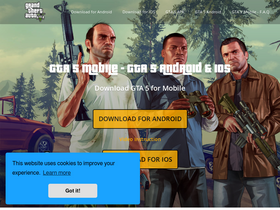 'mobilegta5.mobi' screenshot