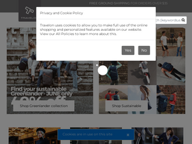 'travelonbags.com' screenshot