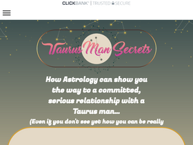 'taurusmansecrets.com' screenshot
