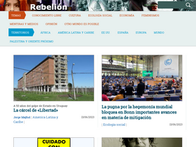 'rebelion.org' screenshot