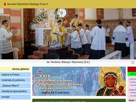 'piusx.org.pl' screenshot