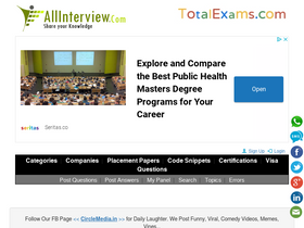 'allinterview.com' screenshot