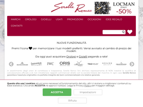'sorelleronco.it' screenshot