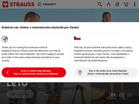 'engelbert-strauss.cz' screenshot
